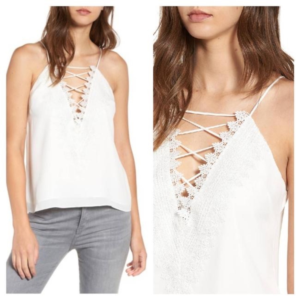 WAYF Posie Lace Trim Camisole